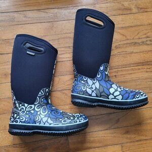 Bogs Women's Classic High Vintage Waterproof Boot, Black Multi 8M